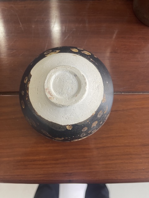 古玩陶瓷吉州窯窯變斑紋茶盞真品鑒賞圖