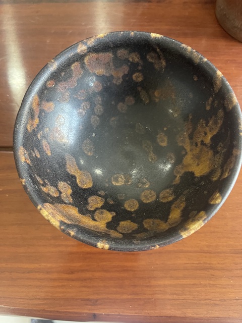 古玩陶瓷吉州窯窯變斑紋茶盞真品鑒賞圖