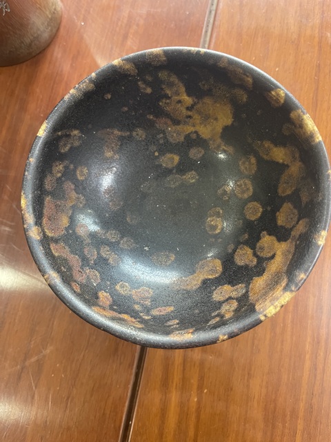 古玩陶瓷吉州窯窯變斑紋茶盞真品鑒賞圖