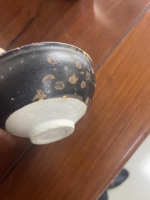 古玩陶瓷吉州窯窯變斑紋茶盞真品鑒賞圖