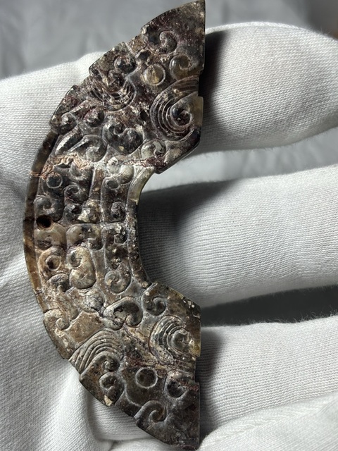 古玩玉器做舊仿古“玉璜”真品鑒賞圖