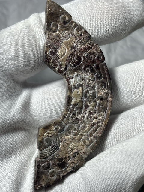 古玩玉器做舊仿古“玉璜”真品鑒賞圖