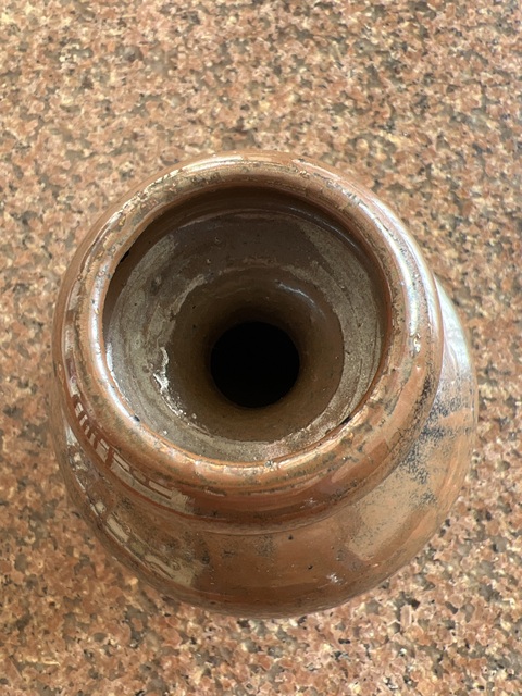 古玩陶瓷褐釉瓶真品鑒賞圖