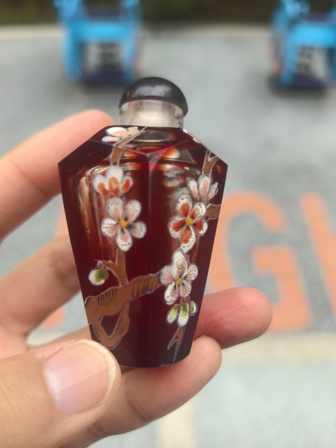 古玩玉器琉璃瓶真品鑒賞圖