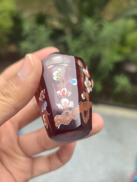 古玩玉器琉璃瓶真品鑒賞圖