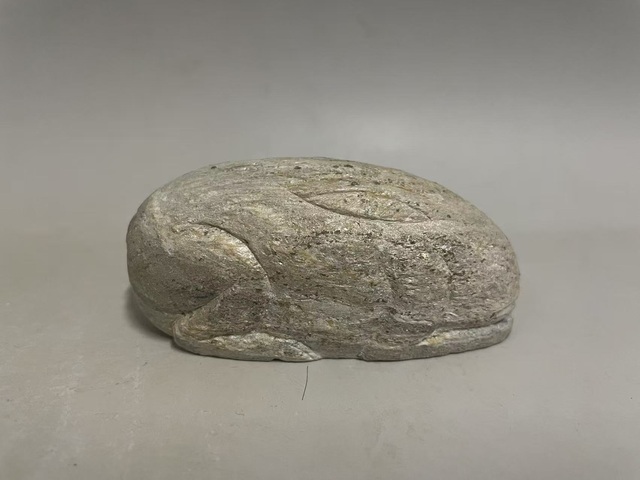 古玩雜項唐·石兔真品鑒賞圖