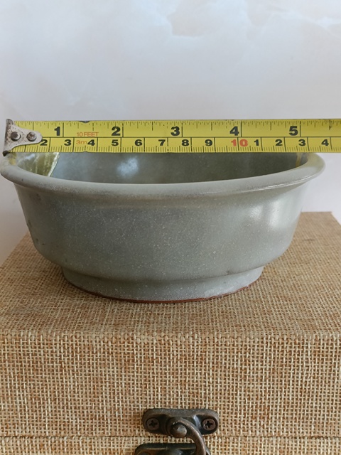 古玩陶瓷館藏級南宋龍泉官窯天青釉直壁洗拍賣，當前價格5980元