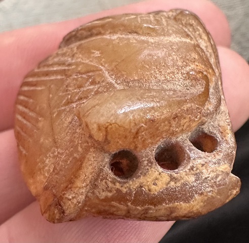 古玩玉器仿古做舊玉鵝型件真品鑒賞圖