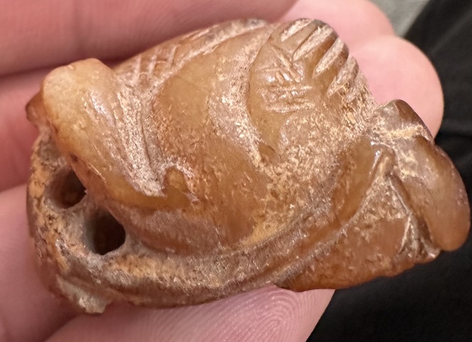 古玩玉器仿古做舊玉鵝型件真品鑒賞圖