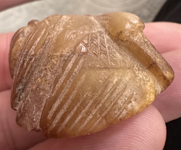 古玩玉器仿古做舊玉鵝型件真品鑒賞圖