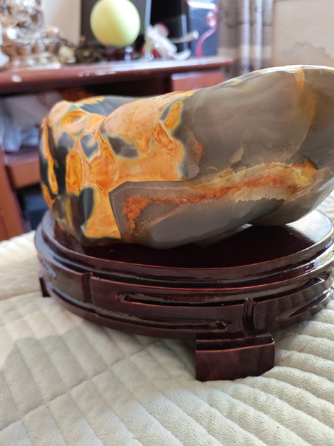 古玩雜項瑪瑙洗子真品鑒賞圖