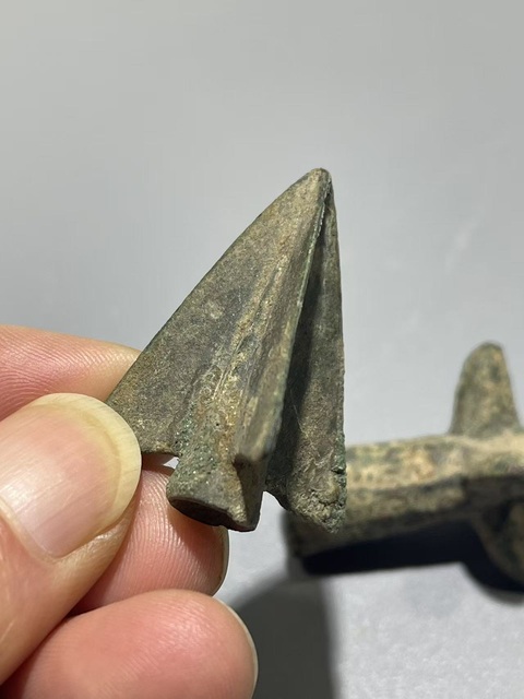 古玩銅器漢代·箭簇?尾翼真品鑒賞圖