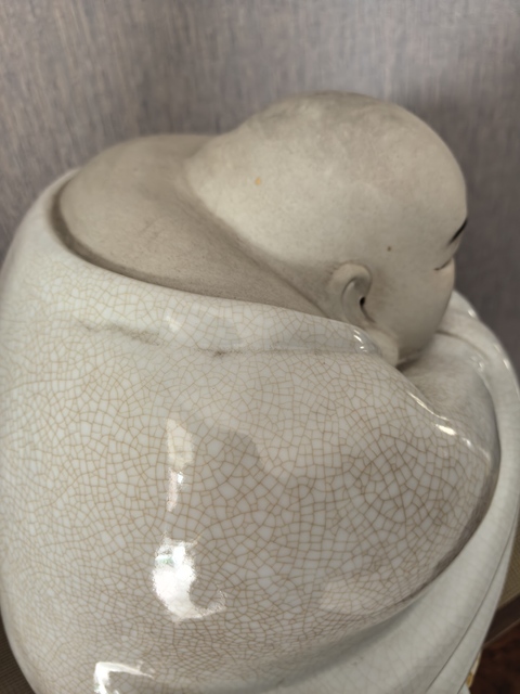 古玩陶瓷彌勒佛塑像真品鑒賞圖