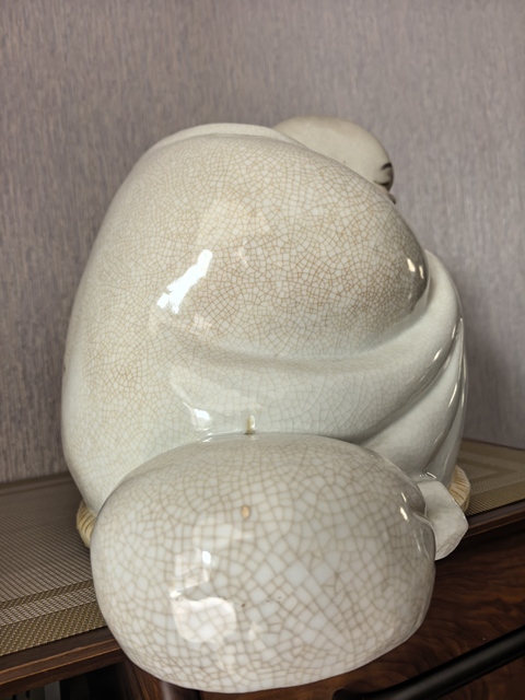 古玩陶瓷彌勒佛塑像真品鑒賞圖