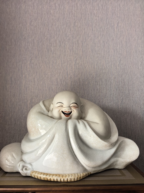 古玩陶瓷彌勒佛塑像真品鑒賞圖