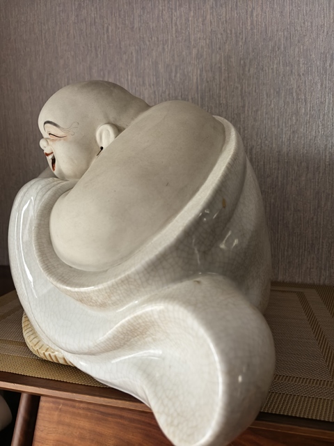 古玩陶瓷彌勒佛塑像真品鑒賞圖