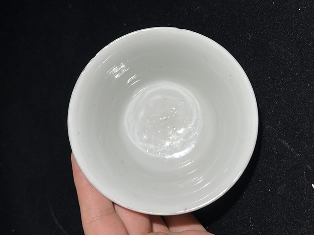 古玩陶瓷粉彩和合二仙杯真品鑒賞圖