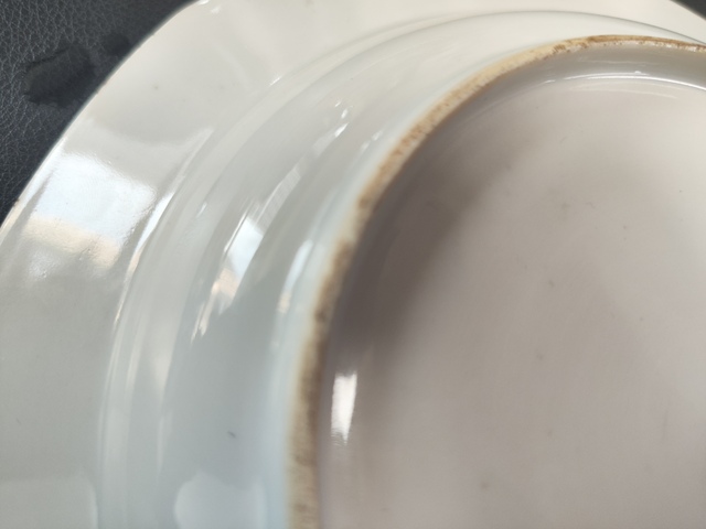 古玩陶瓷青花花鳥紋八方盤真品鑒賞圖