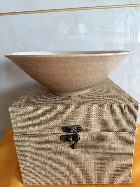 古玩陶瓷北宋青白釉超大斗笠碗拍賣，當前價格369元