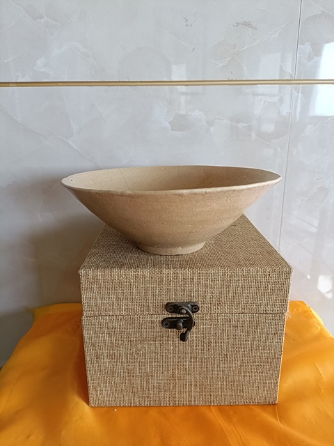 古玩陶瓷北宋青白釉超大斗笠碗拍賣，當前價格369元