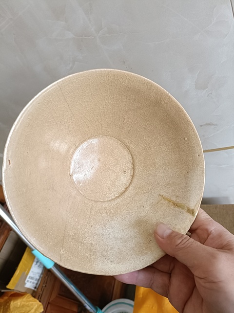 古玩陶瓷北宋青白釉超大斗笠碗拍賣，當前價格369元