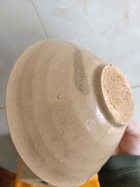 古玩陶瓷北宋青白釉超大斗笠碗拍賣，當前價格369元