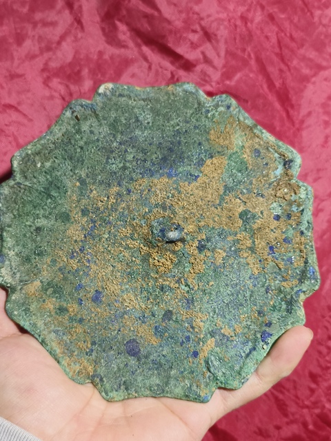 古玩銅器宋代花口銅鏡全品拍賣，當(dāng)前價格800元