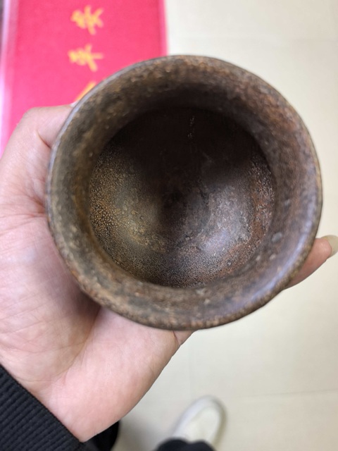 古玩陶瓷吉州窯彩繪小缽真品鑒賞圖