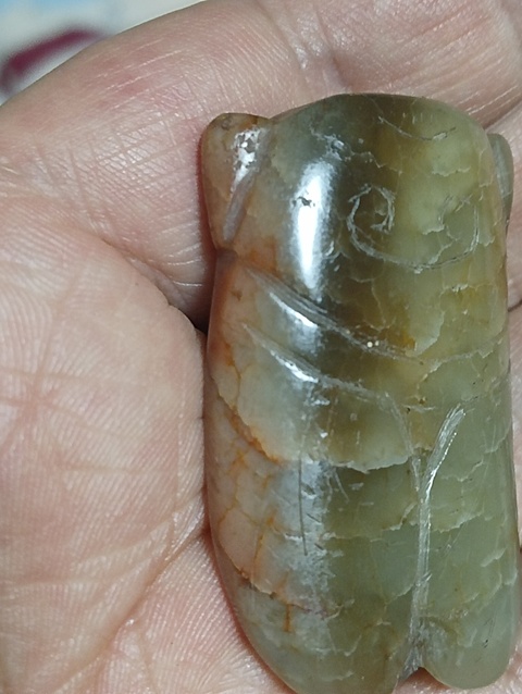 古玩玉器玉蟬真品鑒賞圖