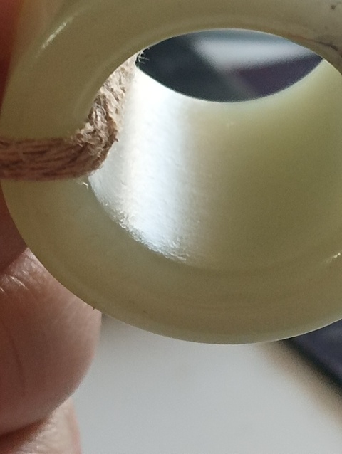 古玩玉器和田玉雕“素紋扳指”真品鑒賞圖