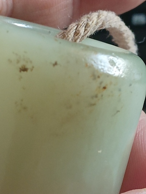 古玩玉器和田玉雕“素紋扳指”真品鑒賞圖