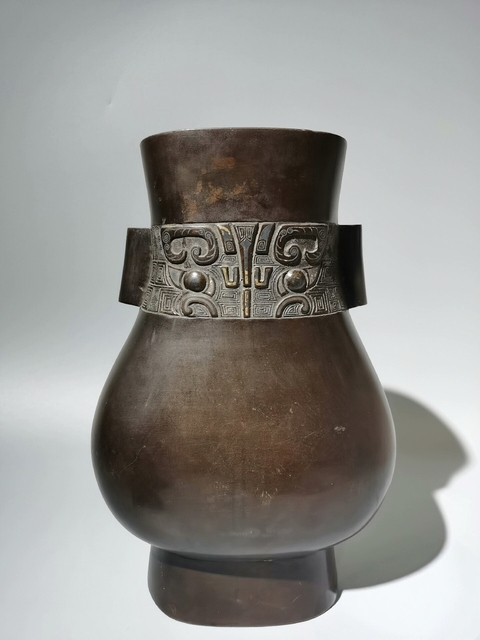 古玩銅器銅瓶真品鑒賞圖