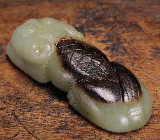 古玩玉器仿古做舊瑞獸題材擺件真品鑒賞圖