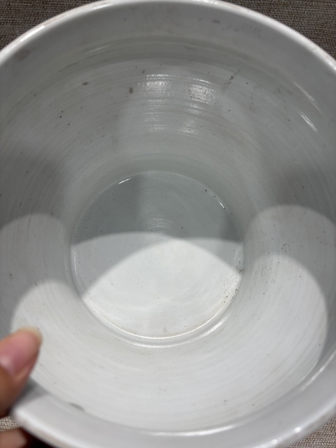 古玩陶瓷詩紋青花廣口罐真品鑒賞圖