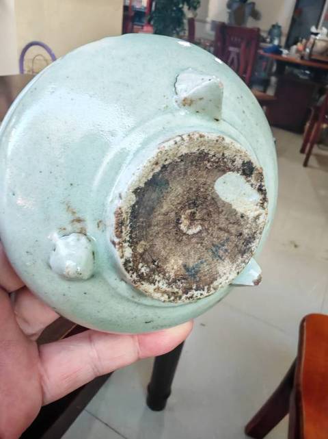 古玩陶瓷青釉爐真品鑒賞圖