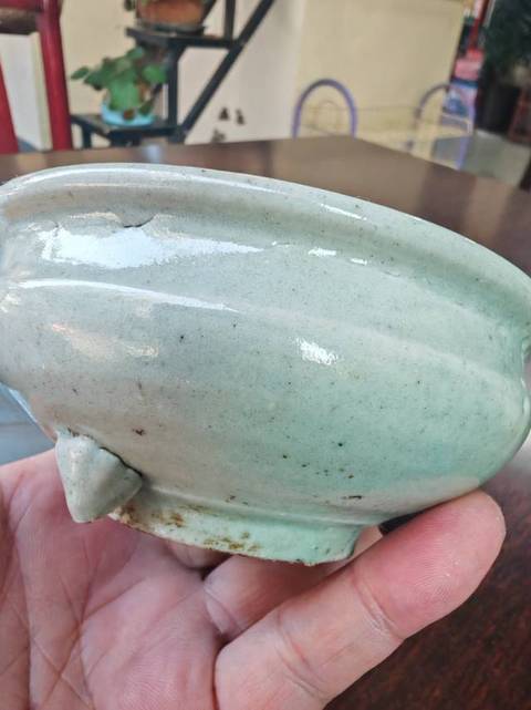 古玩陶瓷青釉爐真品鑒賞圖