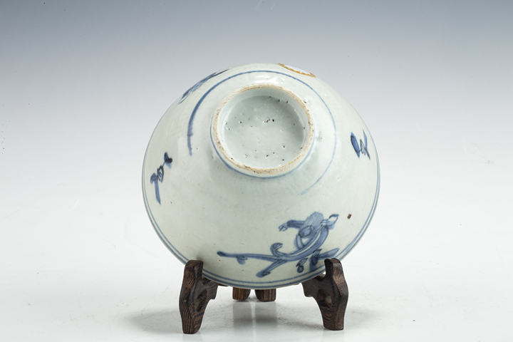 古玩陶瓷明晚·青花螭龍紋碗拍賣(mài)，當(dāng)前價(jià)格2369元