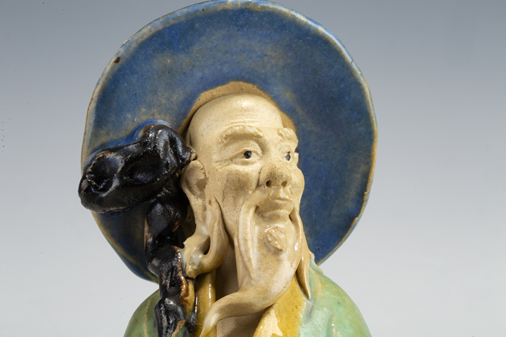 古玩陶瓷民國·石灣窯人物擺件真品鑒賞圖