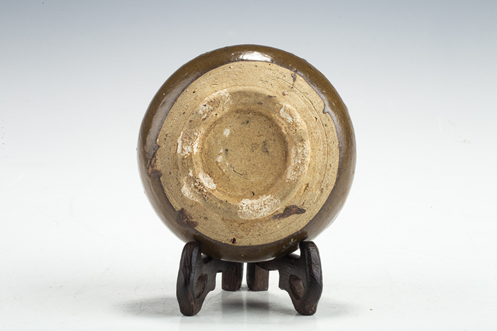 古玩陶瓷明以前·茶葉末釉水盂真品鑒賞圖