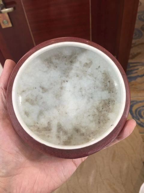 古玩陶瓷豇豆紅釉水洗真品鑒賞圖