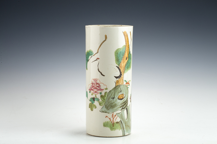 古玩陶瓷民國·粉彩松鶴延年紋帽筒
真品鑒賞圖