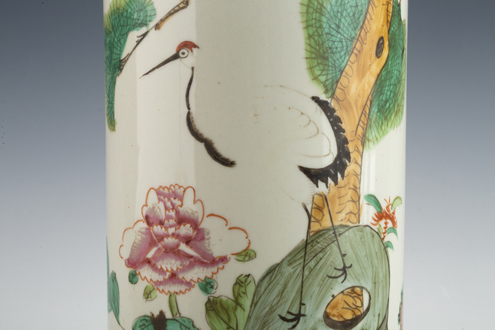 古玩陶瓷民國·粉彩松鶴延年紋帽筒
真品鑒賞圖