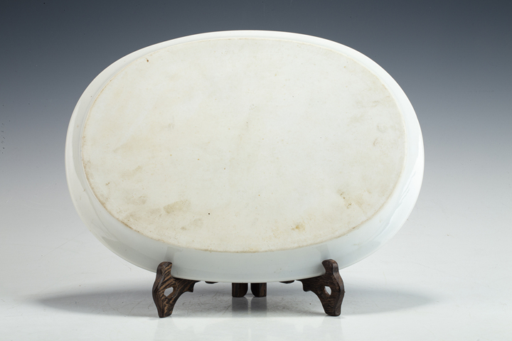 古玩陶瓷創匯·青花十八羅漢紋茶盤真品鑒賞圖