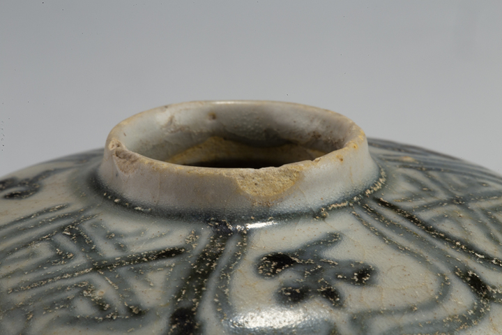 古玩陶瓷明晚·青花花卉紋水盂
真品鑒賞圖