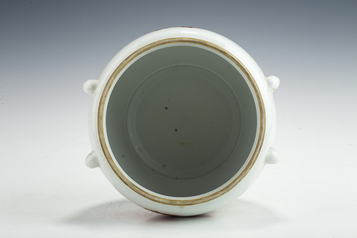 古玩陶瓷民國·粉彩花卉紋粥罐真品鑒賞圖