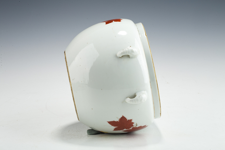 古玩陶瓷民國·粉彩花卉紋粥罐真品鑒賞圖