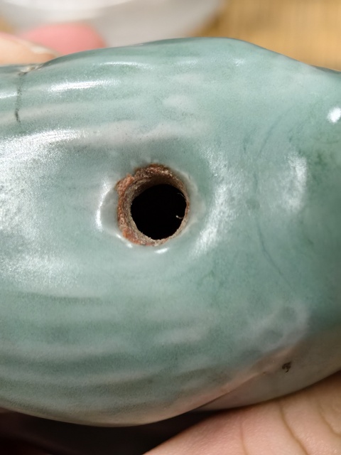 古玩陶瓷龍泉窯青釉水滴真品鑒賞圖