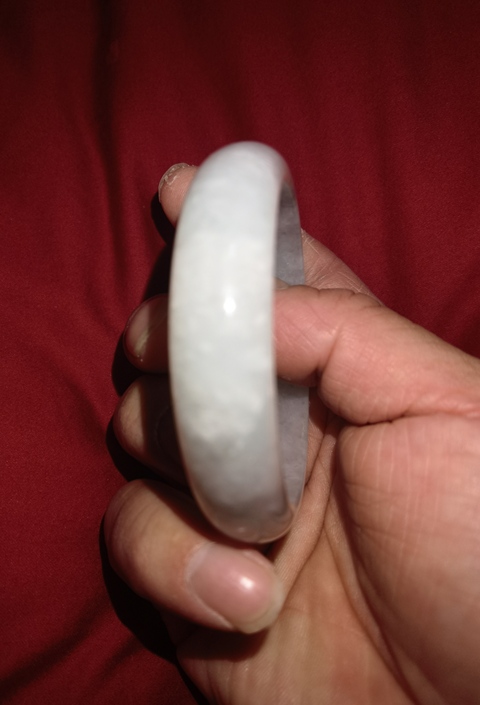 古玩玉器天然翡翠手鐲真品鑒賞圖