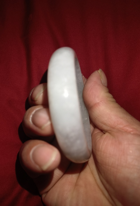 古玩玉器天然翡翠手鐲真品鑒賞圖