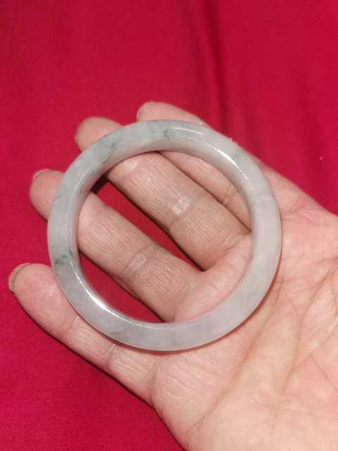 古玩玉器天然翡翠手鐲真品鑒賞圖